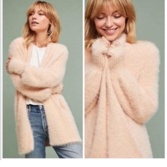 Anthropology Knitted & Knotted Eyelash Cardigan - Picture 3 of 3